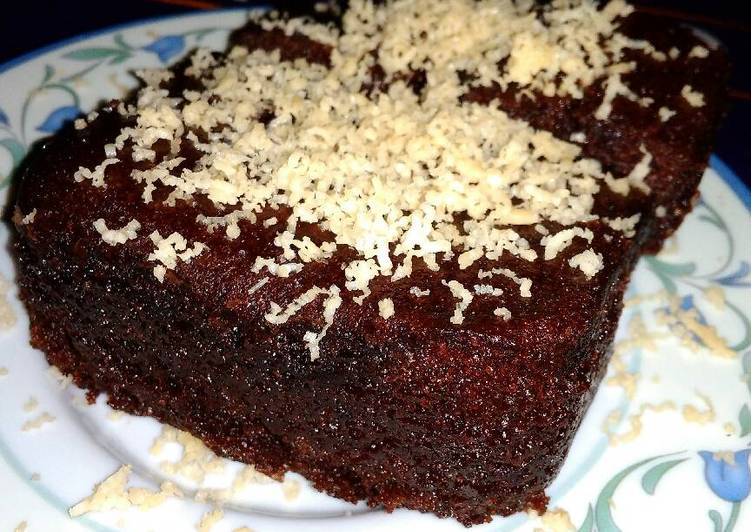 bahan dan cara membuat Brownies Kukus Simple