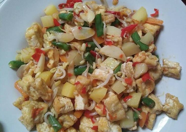 resep masakan Tumis Tauge Tahu Kacangpanjang