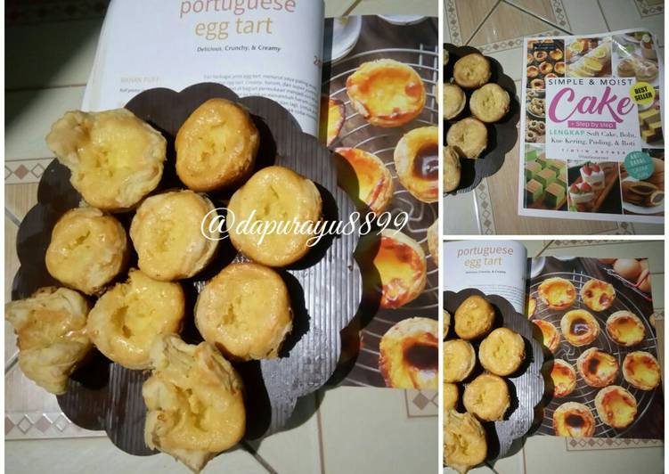 resep lengkap untuk Poutuguese egg tart