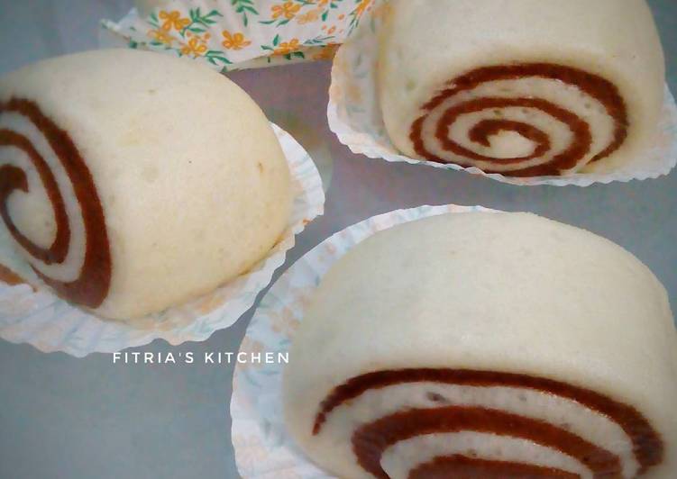 gambar untuk resep Chocolate Swirl Mantou