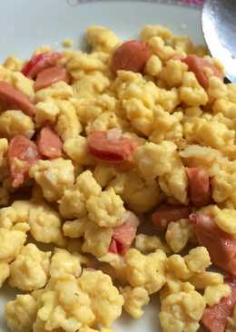 Scrambled Egg with Sausage / Telur Orak Arik Sosis
