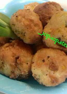 Perkedel tahu isian jagung