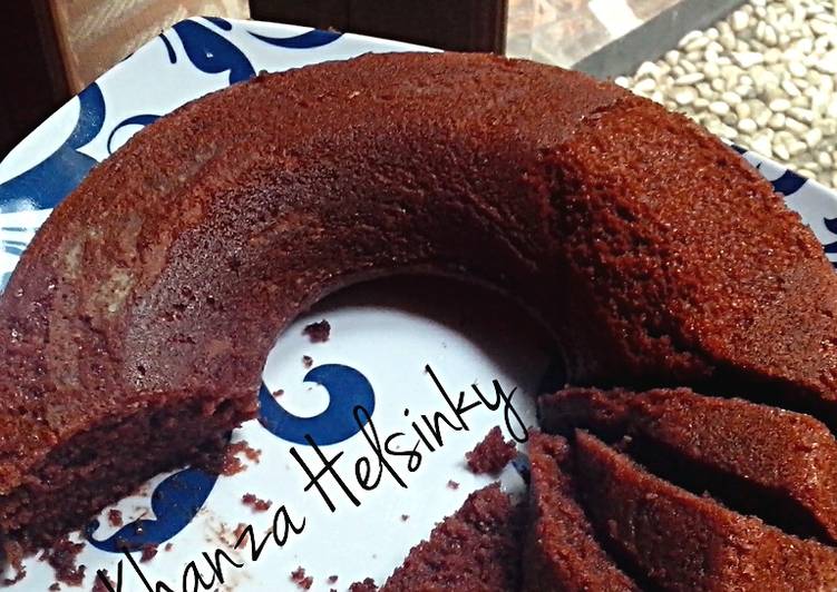 resep makanan BOLU COKLAT, SUSU, WHITE COFFEE KUKUS (no mixer)