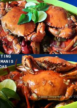 Kepiting asam manis pedas