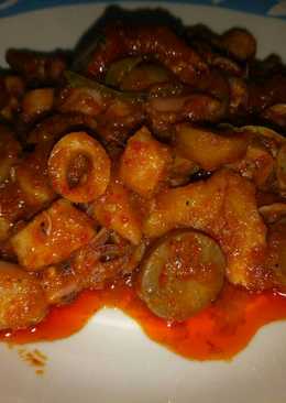 Balado cumi asin jamur