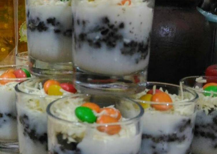 bahan dan cara membuat Oreo cheese cake ala ibun aim