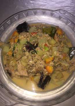 Cakalang fufu santan (pilitode cakalang fufu)