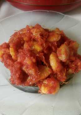 Sambal udang + kentang