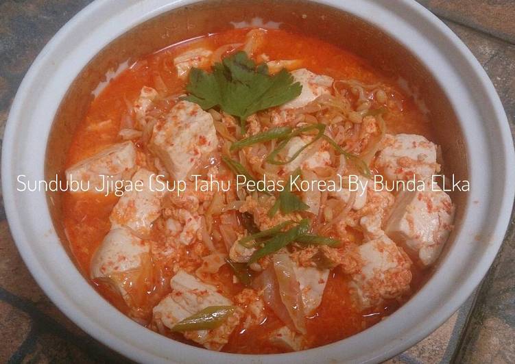 resep masakan Sundubu Jjigae (Sup Tahu Pedas Korea) ala bunda ELKa