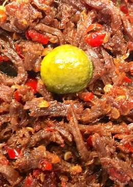 Sambal terasi daging sapi