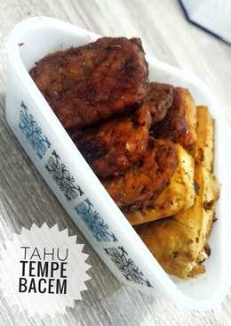 Tahu tempe bacem (menu diet)