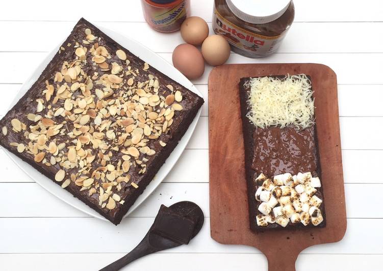 resep makanan Fudgy and Chewy Brownies (American Style)