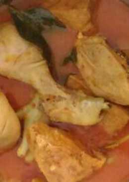 Gulai ayam tahu pedas