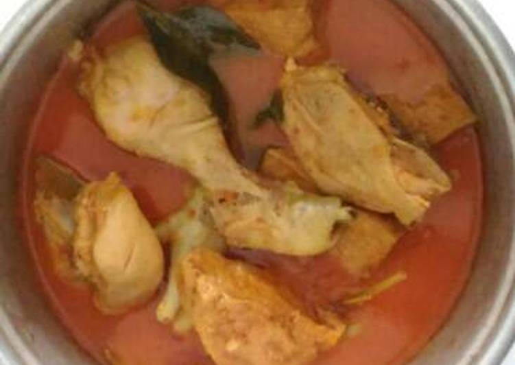 gambar untuk resep makanan Gulai ayam tahu pedas