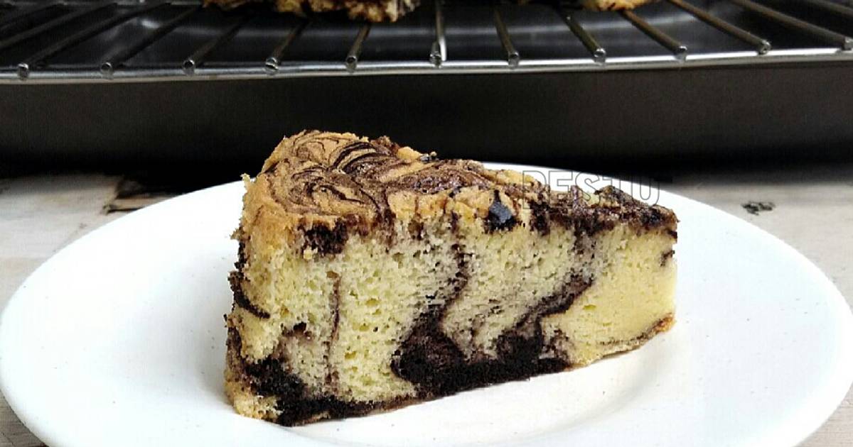 Resep MARBLE BUTTER SPONGE CAKE