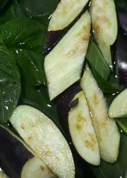 Bening bayam terong ebi sederhana