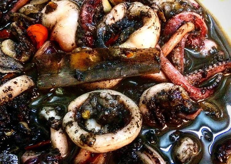 resep Cumi Hitam Pedas