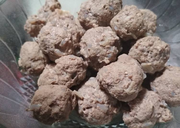  Resep  Bakso  daging debm  No tepung Keto oleh novitanurs 