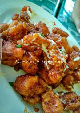 Ayam filet tepung bumbu pedas mayones