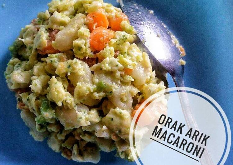 Resep Orak arik macaroni (mpasi 11m+) - #kitakoki