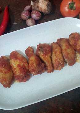 Chicken wings tanpa di oven atau di panggang