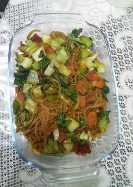 Pakcoy bihun beef burger