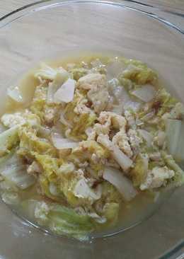 Tumis sawi putih Orak Arik Telur