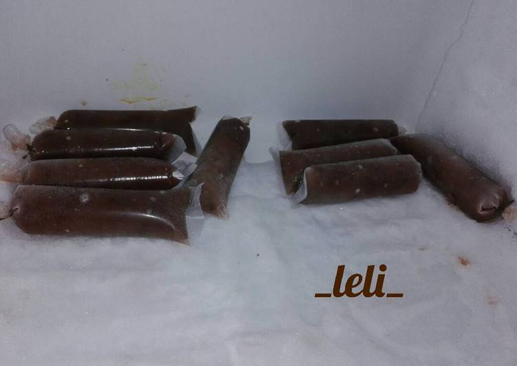 gambar untuk resep makanan Es lilin nutrijell cokelat + milo