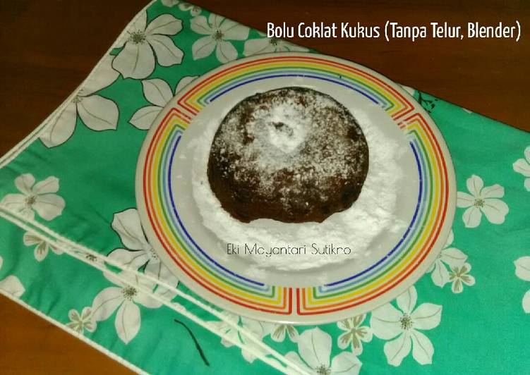 resep masakan Bolu Coklat Kukus (Tanpa Telur, Blender)