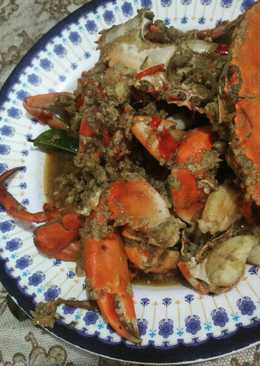 Kepiting masak daun jeruk kuah telur ala BuLan