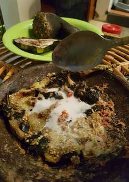 Terong bakar santen