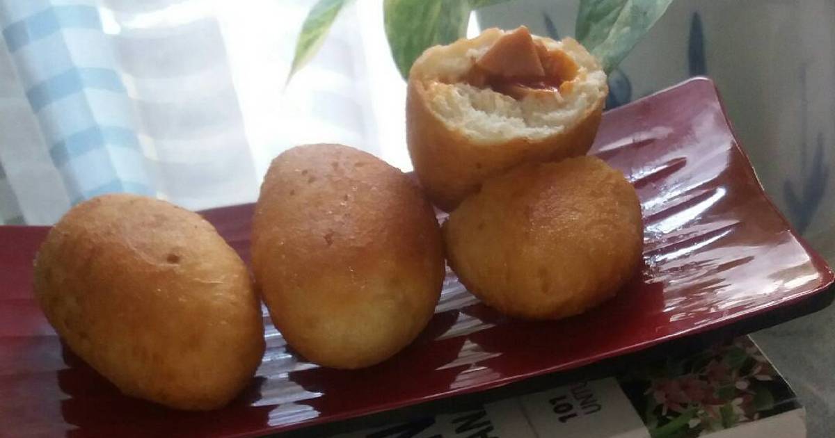 Resep 1 Roti goreng isi sosis mayo oleh Dapur Mom Era 