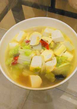 Sayur sawi putih tahu