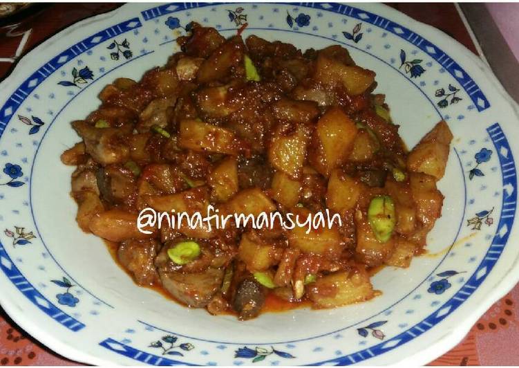 Sambal goreng kentang ati ampela