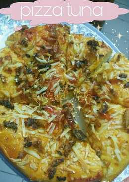 Pizza tuna sarden (sederhana simple) bisa di oven/teflon