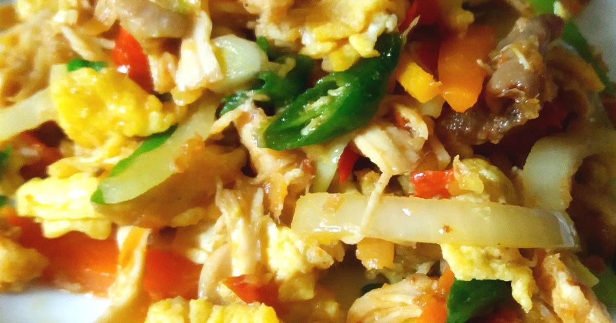 Resep Ayam suir orak-arik ala Nova Paramita