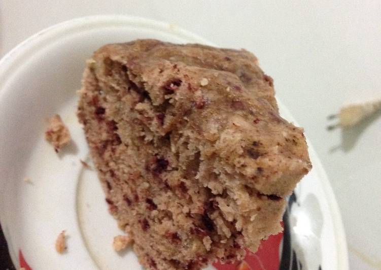 resep lengkap untuk Banana Oat meal cake kukus