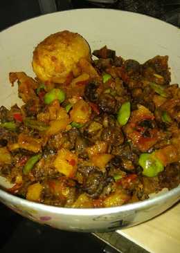 Sambal goreng kentang + atiampela