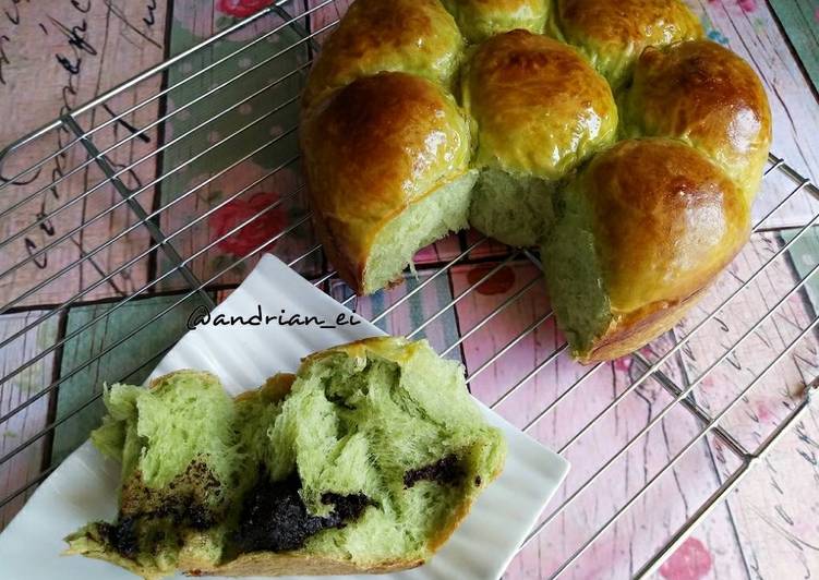 resep masakan Nutella Green Tea Bread