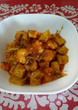 Tahu udang pedes manis