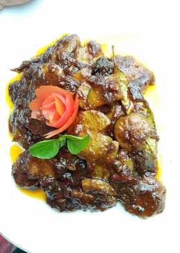 Semur jengkol pedas manis