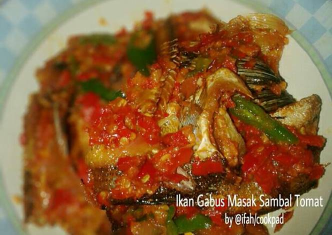Ikan Gabus Asin Masak Sambal Tomat