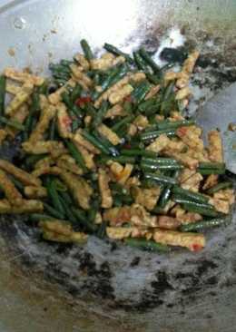 Tumisan tempe kacang panjang endeuus