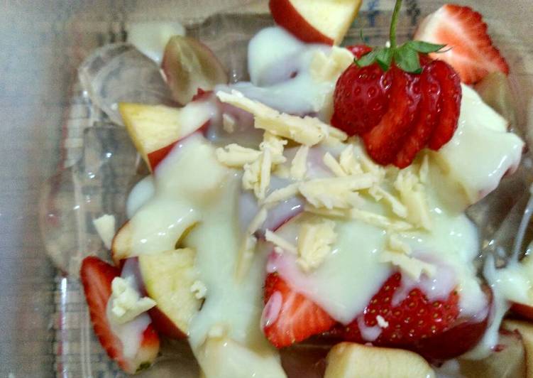 resep makanan Salad Buah no mayo