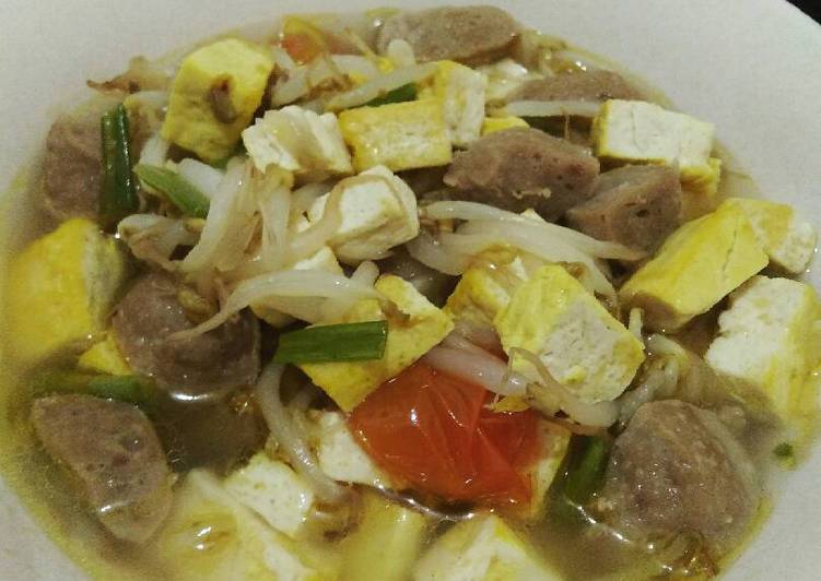 gambar untuk resep Sayur Toge Tahu + Baso