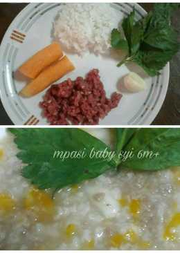 Bubur daging wortel