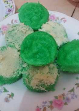 Bolu kukus pandan keju simple