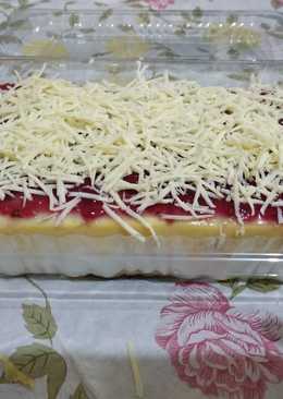 Blueberry Cheesecake Roti Tawar