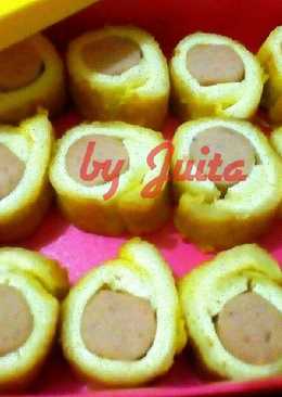 Roti gulung isi sosis dan keju