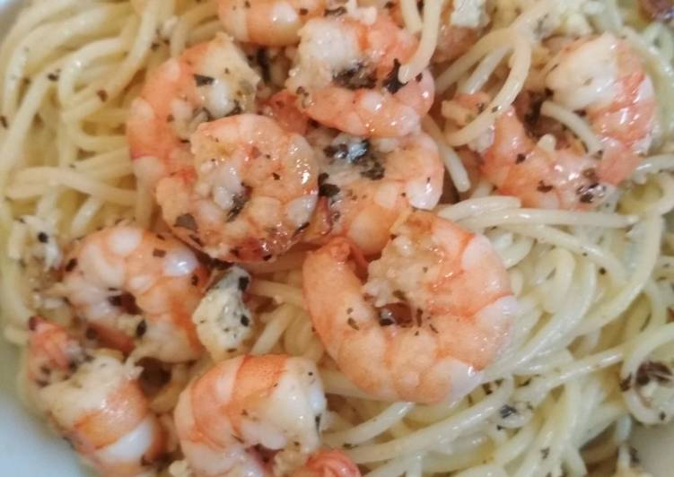 Shrimp Aglio e olio